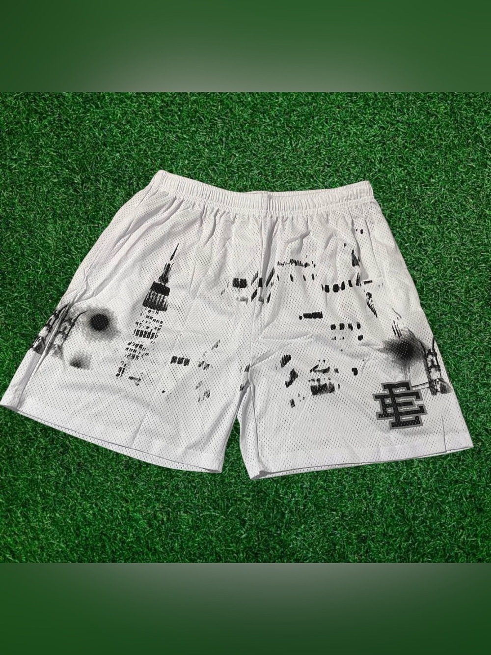 Eric Emanuel White Skyline NYC shorts